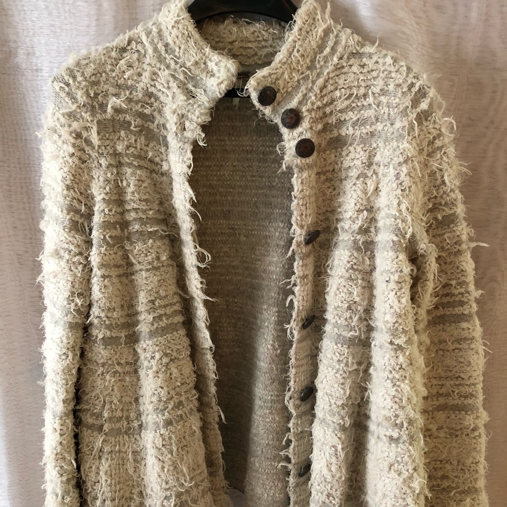 Free People Button Sweater